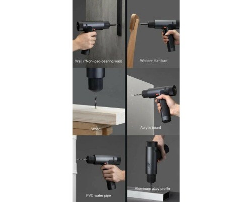 Аккумуляторная дрель-шуруповерт Xiaomi Mijia Electric Smart Drill MJWSZNJYDZ001QW