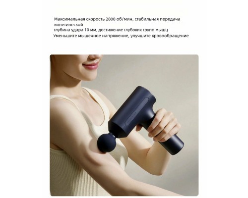 Массажный пистолет Xiaomi Mijia Smart Fascia Gun 3 (MJJMQ05YM), синий, CN