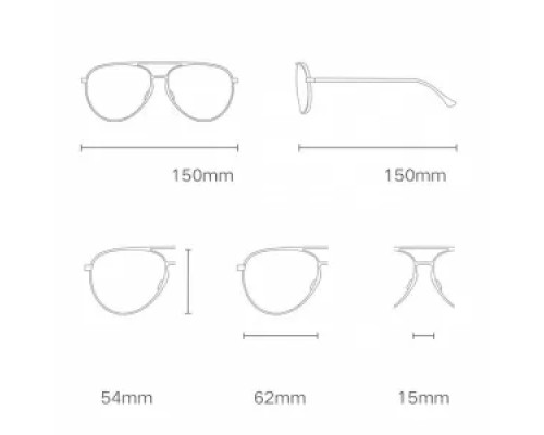 Солнцезащитные очки Xiaomi Mijia Sunglasses Luke Moss (MSG02GJ), черный