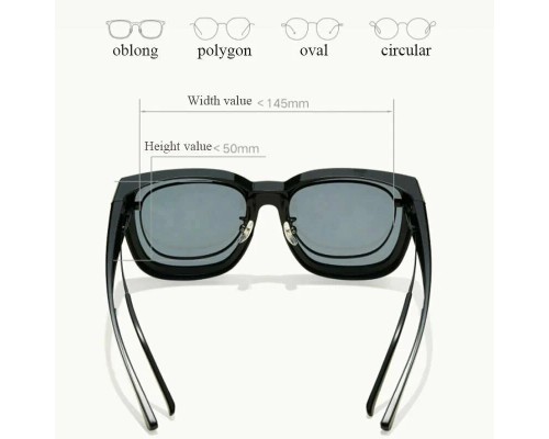 Солнцезащитные очки на диоптрийные очки Mijia Polarized Sunglasses (MSG05GL) черные