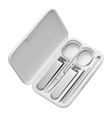 Маникюрный Набор Xiaomi Mijia Nail Clipper Five Piece Set, белый/серебристый, 5 предметов