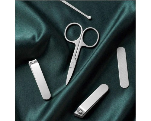 Маникюрный Набор Xiaomi Mijia Nail Clipper Five Piece Set, белый/серебристый, 5 предметов