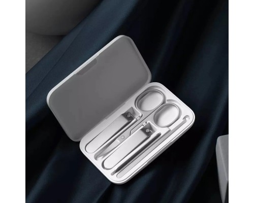 Маникюрный Набор Xiaomi Mijia Nail Clipper Five Piece Set, белый/серебристый, 5 предметов