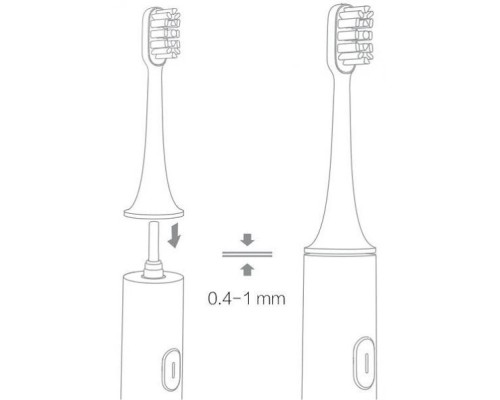 Насадки Xiaomi Mijia Regular DDYST01SKS для ирригатора и электрической щетки T300/T500,3шт