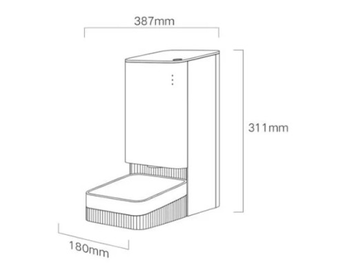 Автокормушка Xiaomi для кошек и собак Mijia Smart Pet Feeder 3.6 л white
