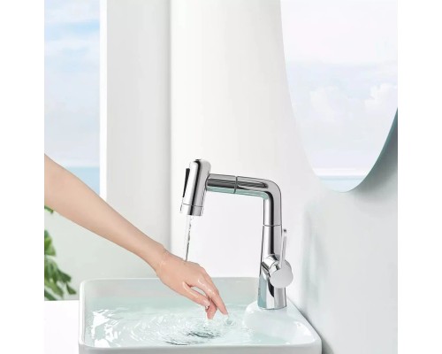 Выдвижной смеситель для раковины Xiaomi Mijia Pull-out Basin Faucet S1 (MJCLSMPLT01DB)