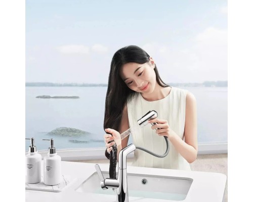 Выдвижной смеситель для раковины Xiaomi Mijia Pull-out Basin Faucet S1 (MJCLSMPLT01DB)