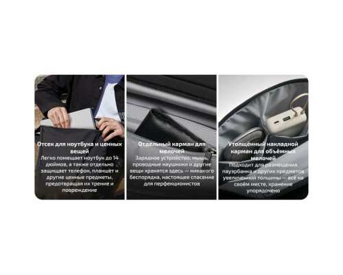 Сумка кросс-боди Mijia Sling Bag (MJXKB01RM) серый