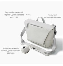 Сумка кросс-боди Mijia Sling Bag (MJXKB01RM) светло-серый