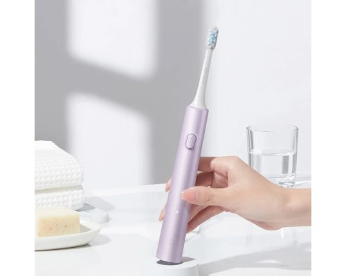 Звуковая зубная щетка Xiaomi T302 (MES608), розовая, 4 насадки, беспроводная
