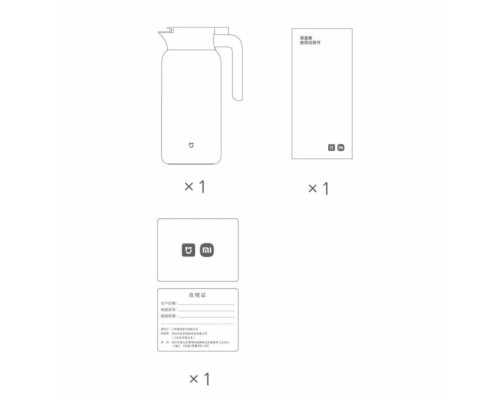 Термос, термокувшин Xiaomi Mijia 2,0L (MJBWH02PL), CN, белый