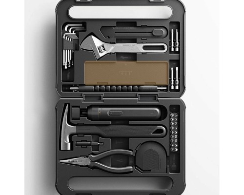 Набор инструментов Xiaomi Mijia set of tools Toolbox (MJGJX001QW), черный