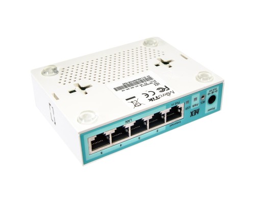 Маршрутизатор MikroTik hEX lite RB750r2, 5х10/100 Мбит/с, белый