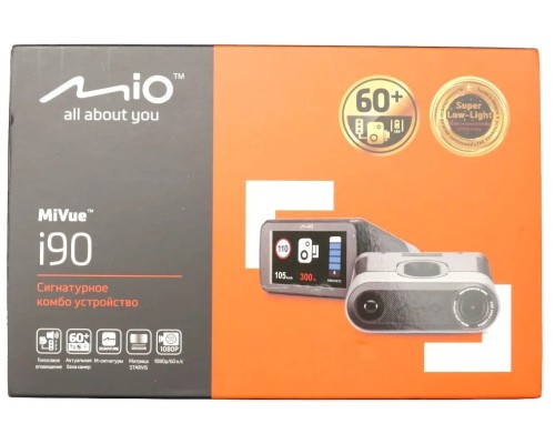 Видеорегистратор с радар-детектором Mio MiVue i90, GPS