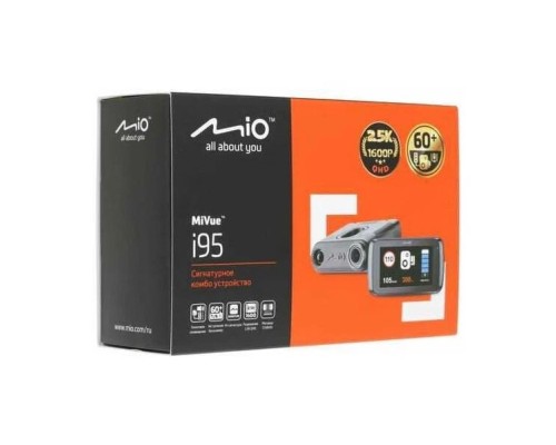 Видеорегистратор с радар-детектором Mio MiVue i95, ГЛОНАСС