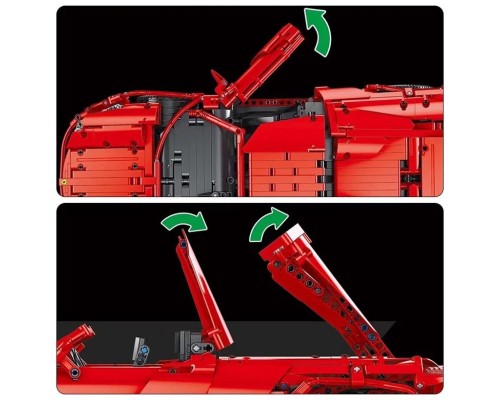 Конструктор Mould King 13048  Красный спорткар с ДУ
