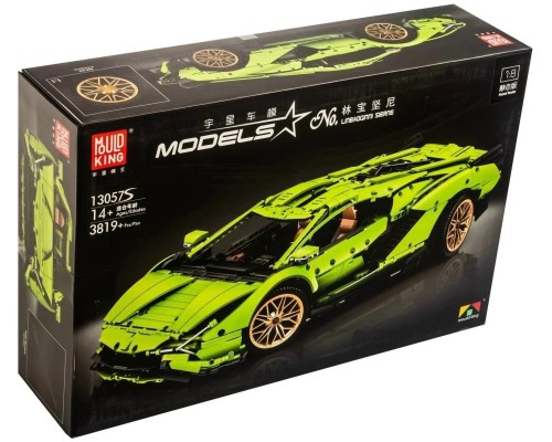 Конструктор Mould King 13057S+D Lamborghini Sian FKP 37 с ДУ и моторизацией