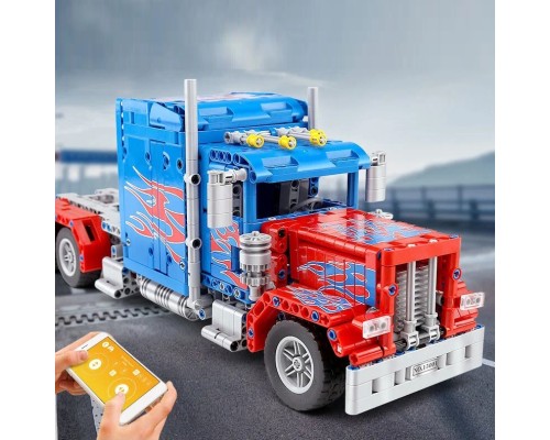 Конструктор Mould King 15001 Грузовик Peterbilt 389 Optimus Prime с ДУ