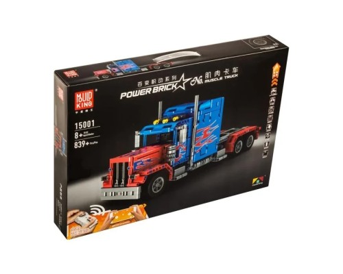 Конструктор Mould King 15001 Грузовик Peterbilt 389 Optimus Prime с ДУ