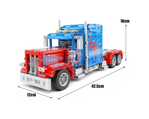 Конструктор Mould King 15001 Грузовик Peterbilt 389 Optimus Prime с ДУ