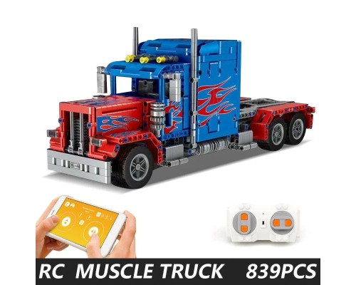 Конструктор Mould King 15001 Грузовик Peterbilt 389 Optimus Prime с ДУ