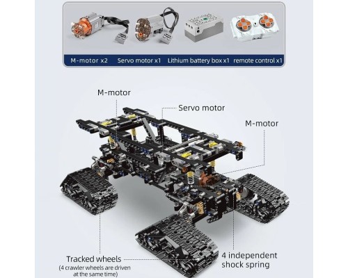 Конструктор Mould King 18010 Полярный снегоход с ДУ