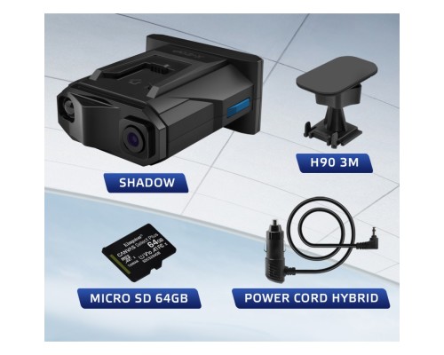 Видеорегистратор с радар-детектором Neoline SHADOW WI-FI, GPS, черный