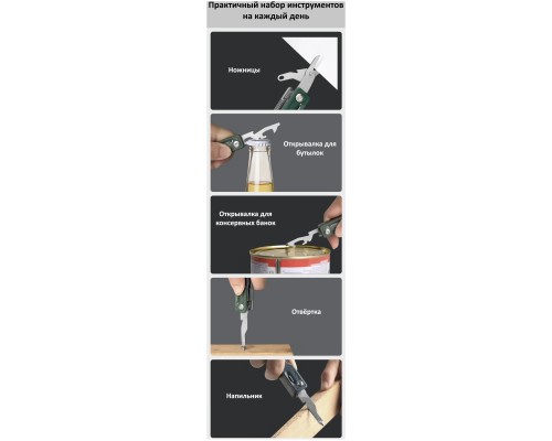 Мультитул-мини NexTool Multi Functional Knife (NE20096) чёрный