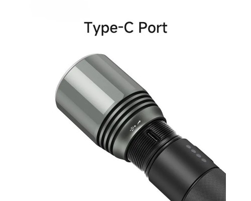 Фонарь NexTool Flashlight High Lumens T10 (NE20343), черный/серый