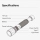 Фонарь NexTool Flashlight High Lumens T10 (NE20343), черный/серый