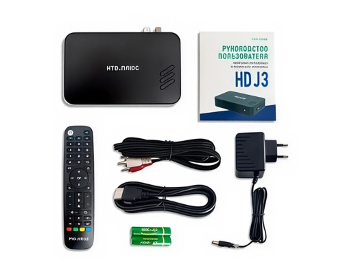 Спутниковый ресивер NTV-PLUS HD J3 (DVB-S2/T2) с Договором Запад 