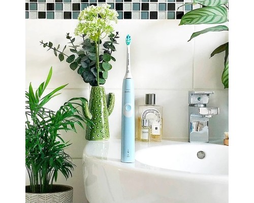 Звуковая зубная щетка Philips Sonicare ProtectiveClean 4300 HX6803/04, светло-голубой