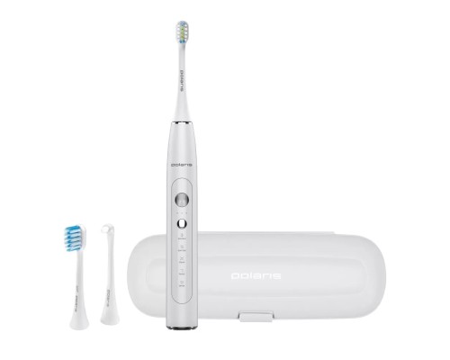 Электрическая зубная щетка POLARIS PETB 0220T, 5 режимов, белая, дорожный футляр