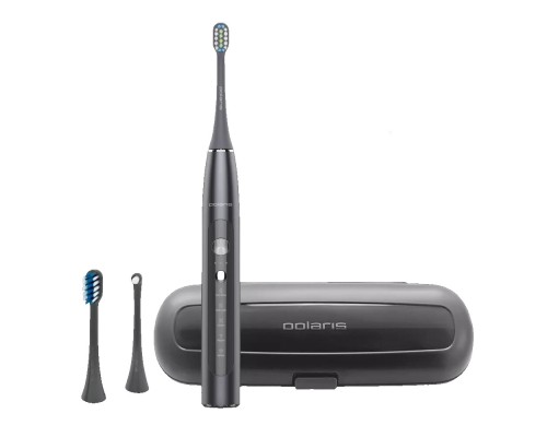 Электрическая зубная щетка POLARIS PETB 0220T, 5 режимов, графитовая, дорожный футляр