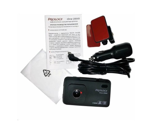 Видеорегистратор с радар-детектором Prology iOne-2500, ГЛОНАСС, черный
