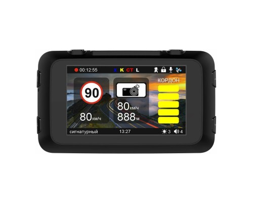 Видеорегистратор с радар-детектором Prology iOne-2500, ГЛОНАСС, черный