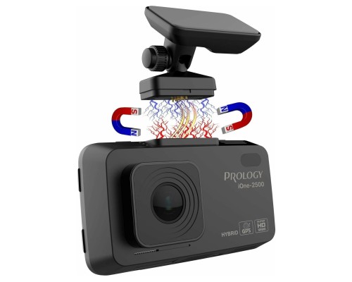 Видеорегистратор с радар-детектором Prology iOne-2500, ГЛОНАСС, черный