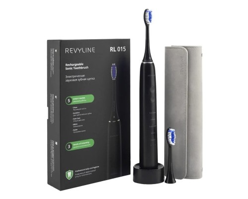 Звуковая зубная щетка Revyline RL 015, черный