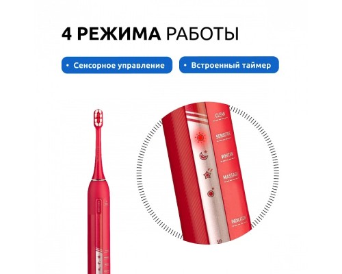 Звуковая зубная щетка Revyline RL 070, Special Color Edition Viva Magenta