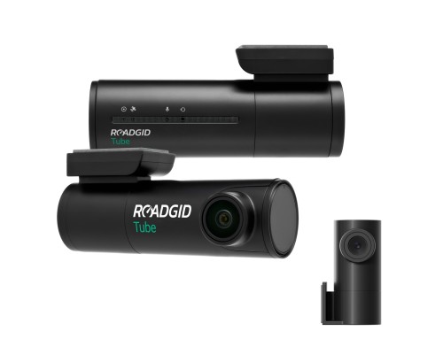 Видеорегистратор Roadgid Tube 4К 2CH, 2 камеры, Wi-Fi, черный