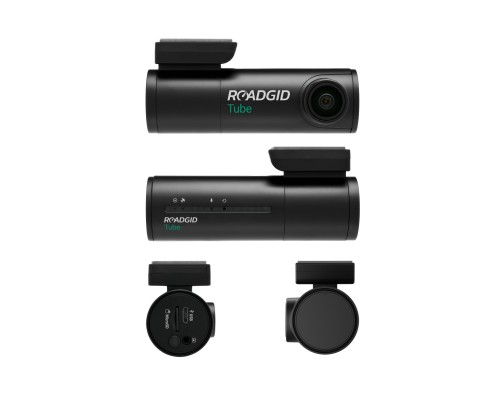 Видеорегистратор Roadgid Tube 4К 2CH, 2 камеры, Wi-Fi, черный