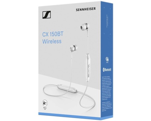 Беспроводные наушники Sennheiser CX 150BT, белый