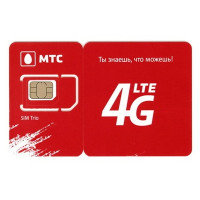 СИМ карта МТС 4G LTE/3G/2G для модемов и роутеров (аб. плата 990 руб/мес.)