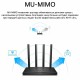 Wi-Fi роутер TP-Link Archer C6 AC1300 (V4.0), 2 диапазона Wi-Fi, черный