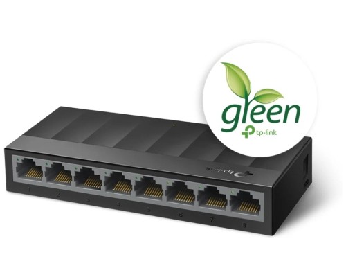Коммутатор TP-LINK LS1008G неуправляемый 8 портов 10/100/1000Мбит/с