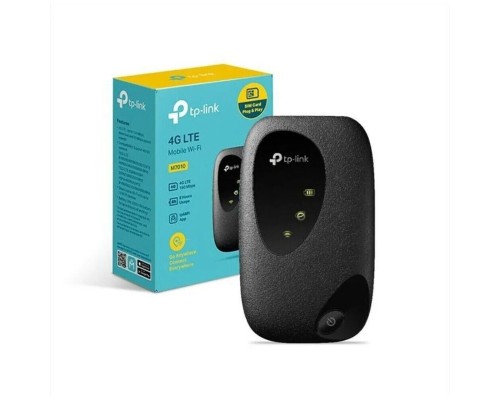 Мобильный роутер TP-Link M7010, черный, Wi-Fi, 2,4 ГГц, скорость 300 Mbps