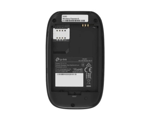 Мобильный роутер TP-Link M7010, черный, Wi-Fi, 2,4 ГГц, скорость 300 Mbps
