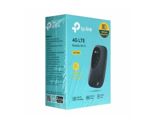 Мобильный Wi-Fi роутер TP-LINK M7200, 4G LTE, 150 Mbps, черный