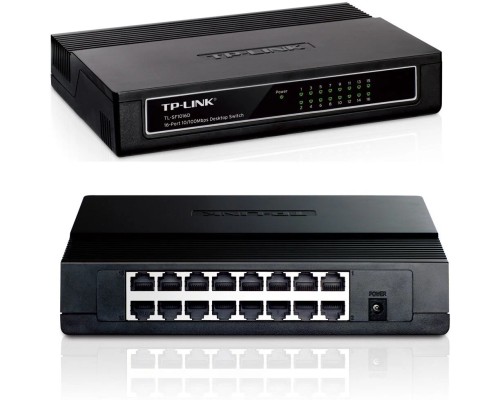 Коммутатор TP-Link TL-SF1016D 16-портовый 10/100 Мбит/с
