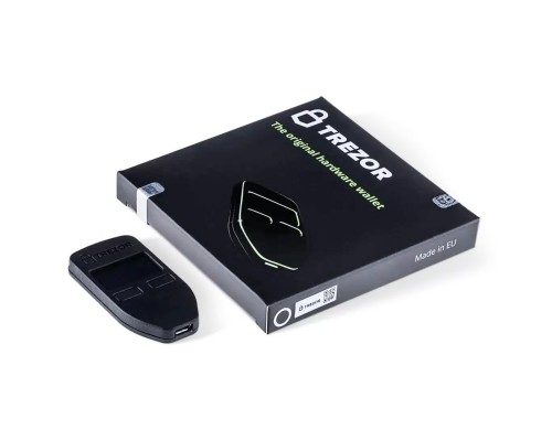 Аппаратный криптокошелек Trezor One Black - холодный кошелек для криптовалют
